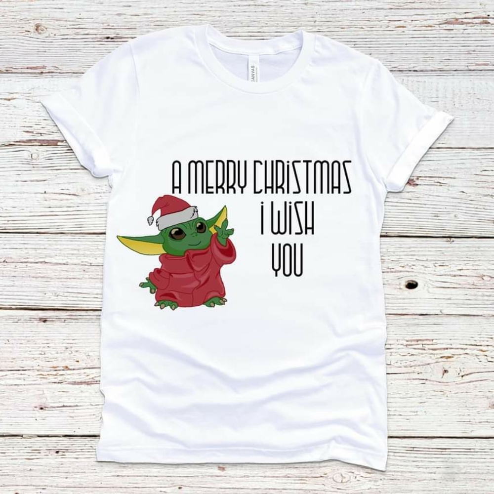 Baby yoda A merry Christmas I wish you